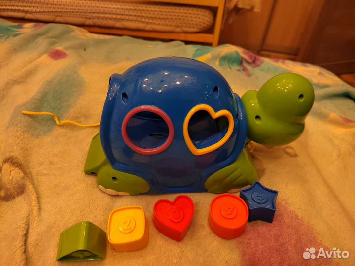 Каталка-сортер Shape Buddies Черепашка с пазлами