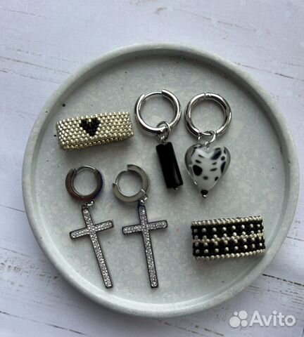 Кольцо серьги чокер