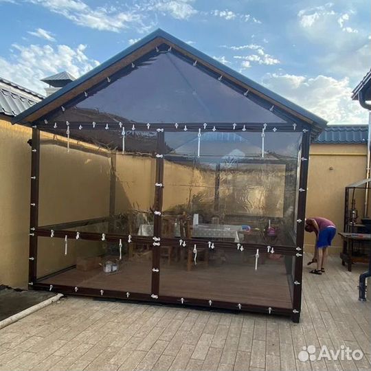 Мягкие окна для беседки