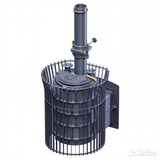 Печь банная(Чугун) Avangard зк40П2 Ураган Тюльпан