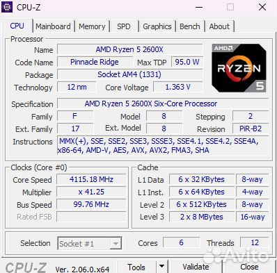 Amd ryzen 5 2600x