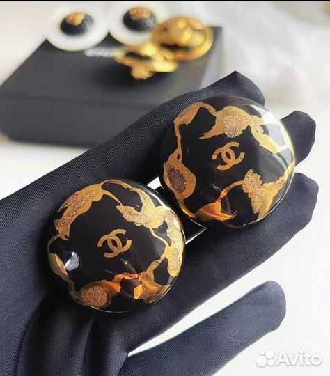 Клипсы chanel vintage