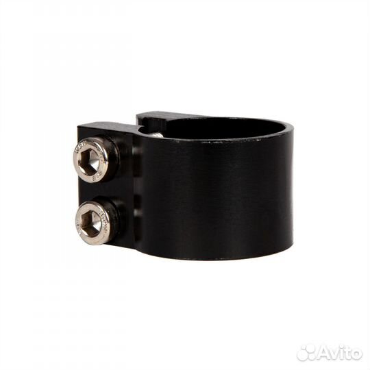 Зажим 33мм для самокатов, 2 болта, черный