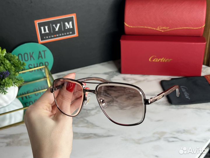 Мужские очки Cartier солнцезащитные