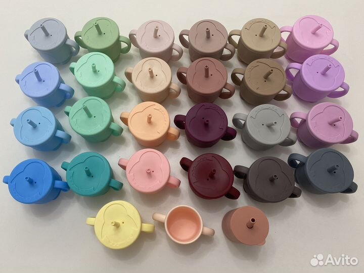 Силиконовая тарелка, поильник