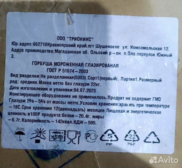 Горбуша свежая 2023 года