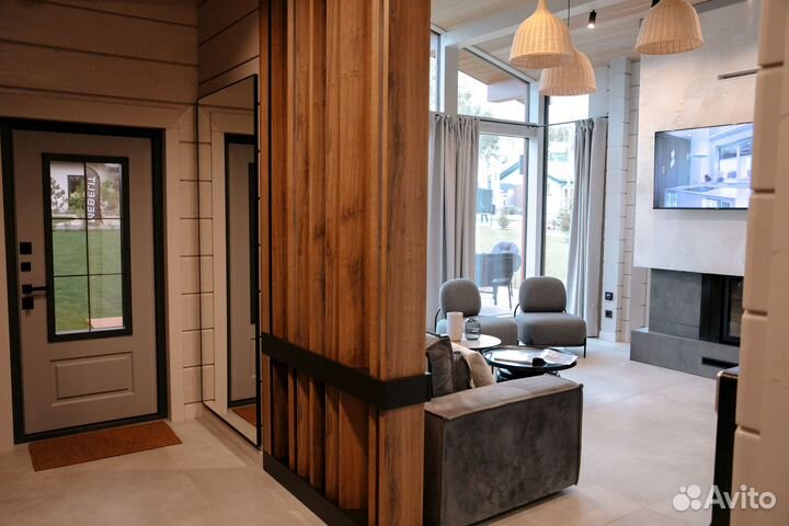 Дом из клееного бруса готовый к приезду хозяев