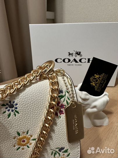 Coach женская сумка из натуральной кожи