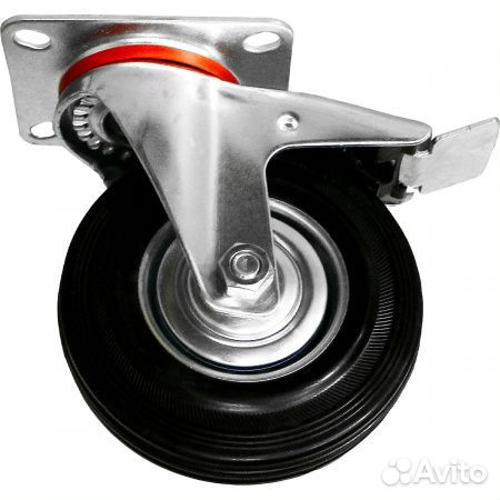 Колесная опора поворотная с тормозом RAD AB 100