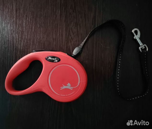 Поводок-трос-рулетка Flexi S 8m 12 kg Red