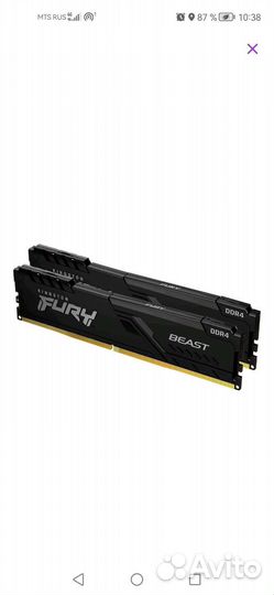 Kingston fury beast 16 гб ddr4