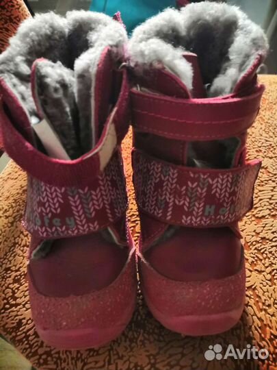 Ботинки тёплые детские 24