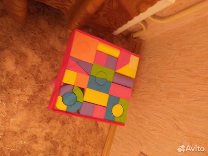 Развивающие игрушки кубики мягкие