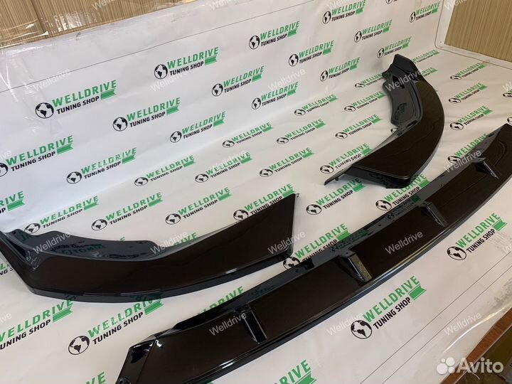 Сплиттер BMW 3 G20 Competition черный тюнинг