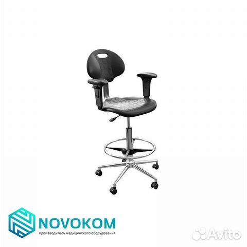 Стул для лаборатории кр12 с подлокотниками