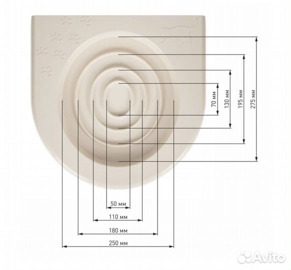 Новый лоток приучающий к унитазу