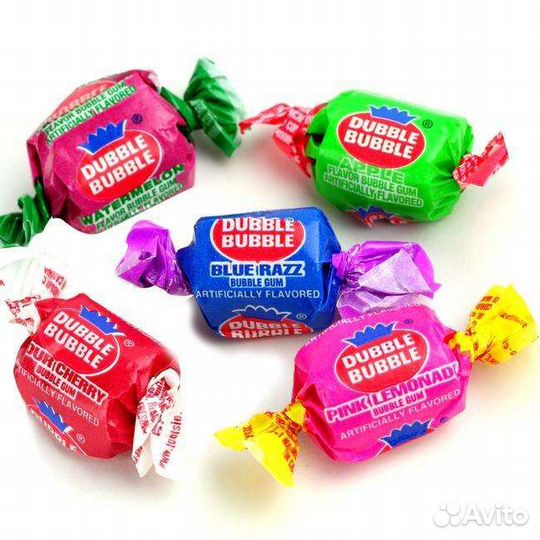 Жевательная Резинка Dubble Bubble Assorted Fruit