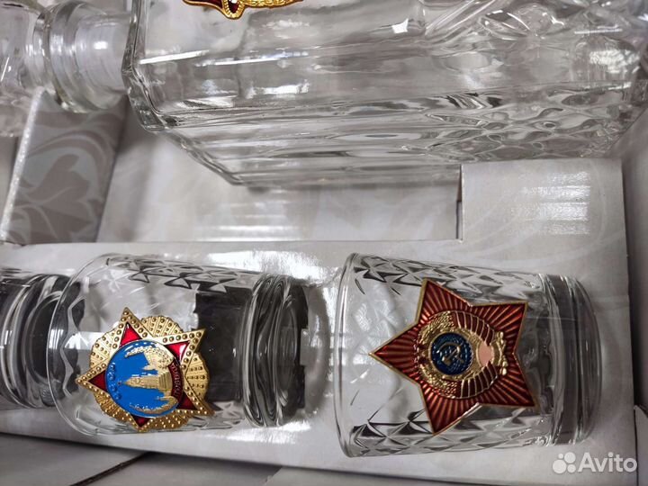 Подарочный набор СССР с рюмками