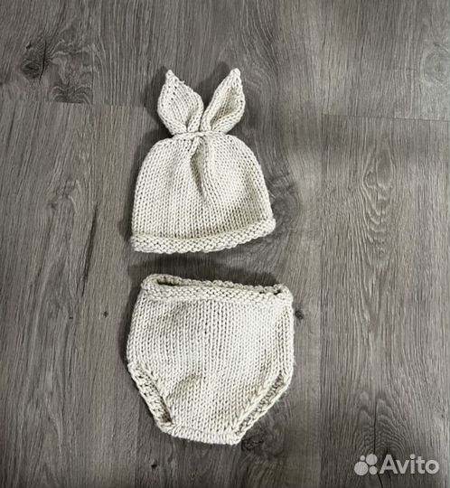 Костюм зайчика для новорожденного