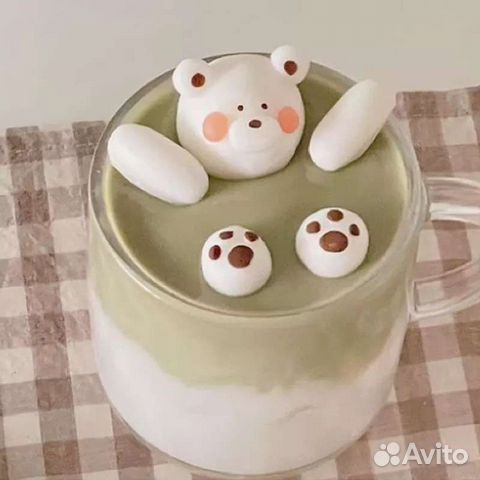 Силиконовый молд мишка