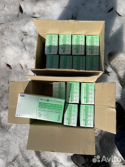 Перчатки латексные L, М Sitek Med