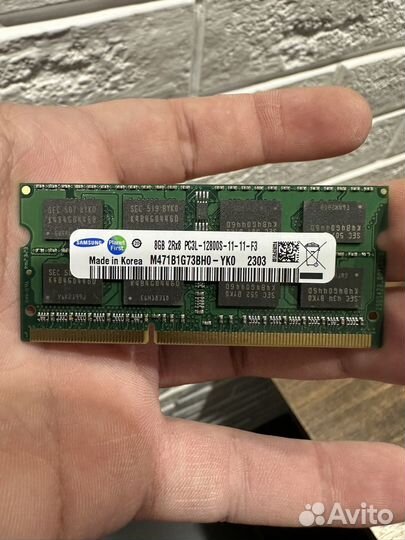 So-dimm ddr3L 8gb pc3l-12800s для ноута