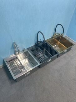 Кухонная мойка нержавейка и смесители комплект