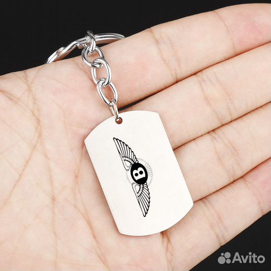 Брелок жетон для ключей с логотипом 