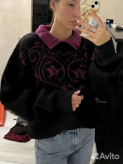 Винтажный свитер женский