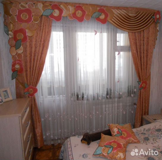 Комплект штор с ламбрекеном