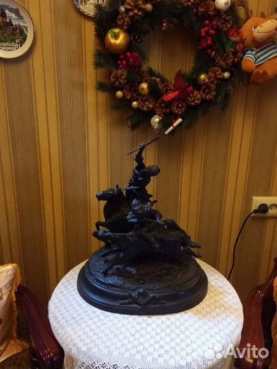 Скульптура Джигитовка лезгин Лансере большая