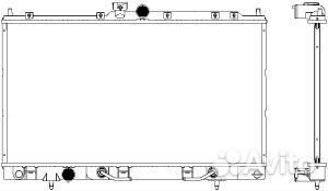 Радиатор mitsubishi lancer 03- 33211007 Sakura