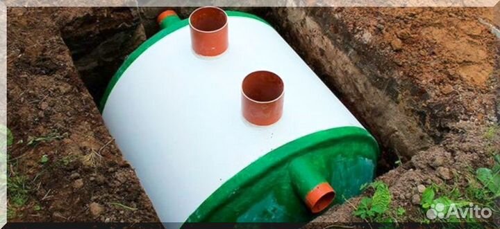 Установка септика. Рассрочка 12 мес
