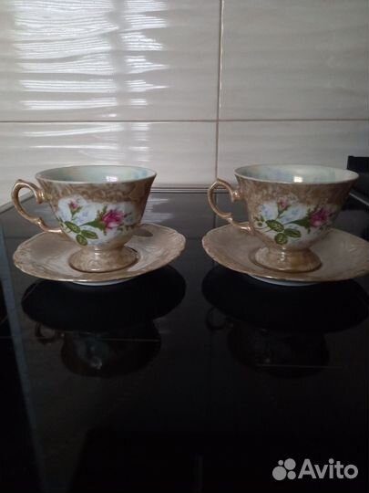 Чайная пара фарфор новая