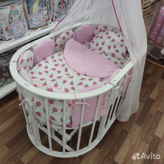 Балдахин бортик одеяло подушка кпб круг/овал