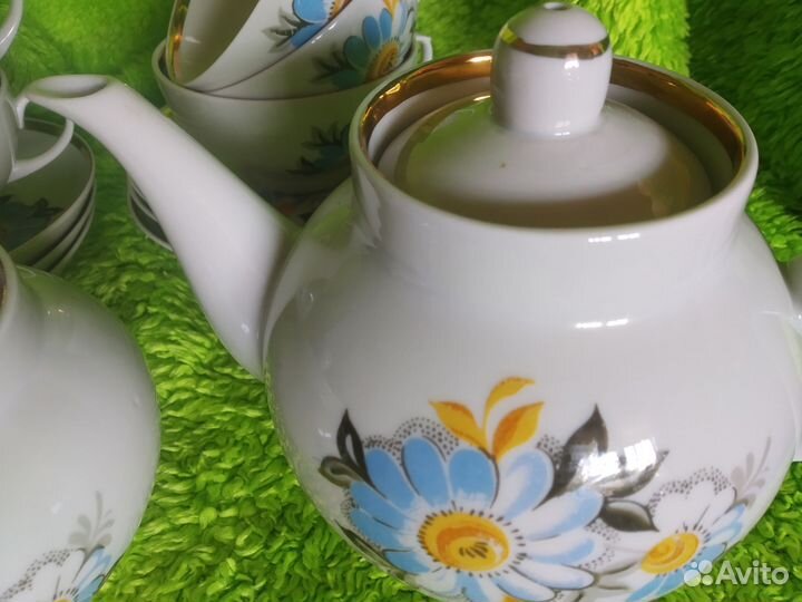 Сервиз чайный ромашки СССР полный