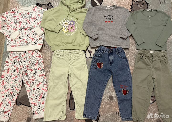 Пакет вещей на девочку 104 zara hm