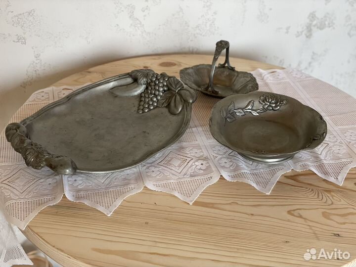 Поднос из олово