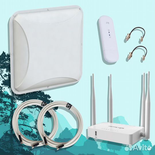 Комплект Интернета 4G Модем Роутер Антенна ST-440