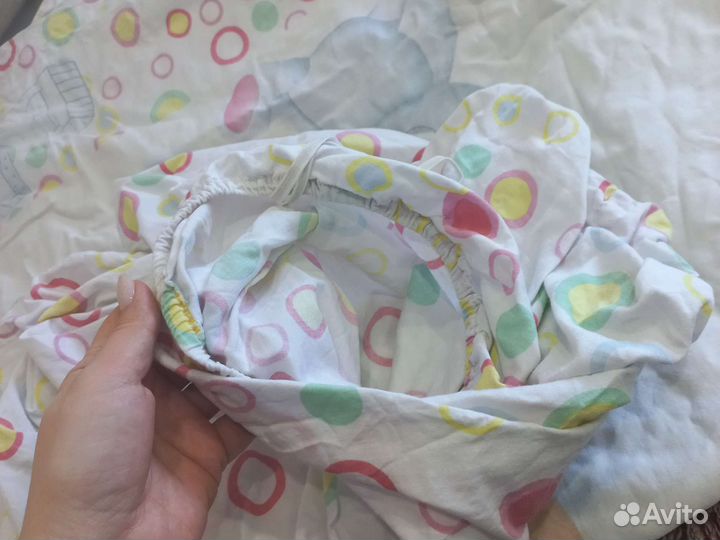 Детское одеяло в кроватку + простынь