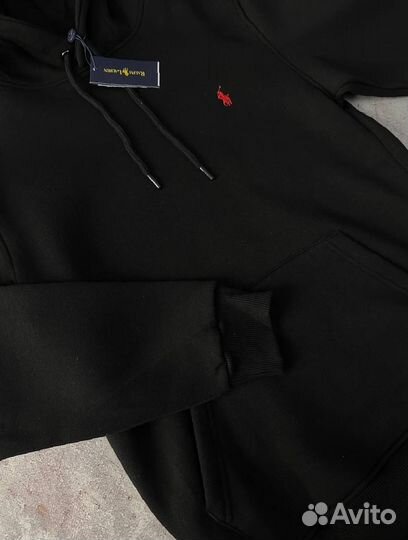 Толстовка Polo Ralph Lauren черная флисовая