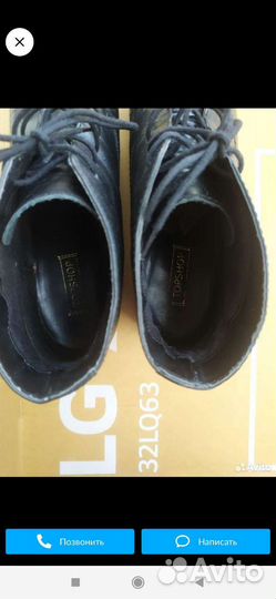 Ботинки женские, 39 размер натуральная кожа