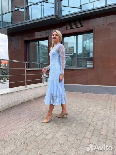 Платье вязаное из кид-мохера 44-46 р