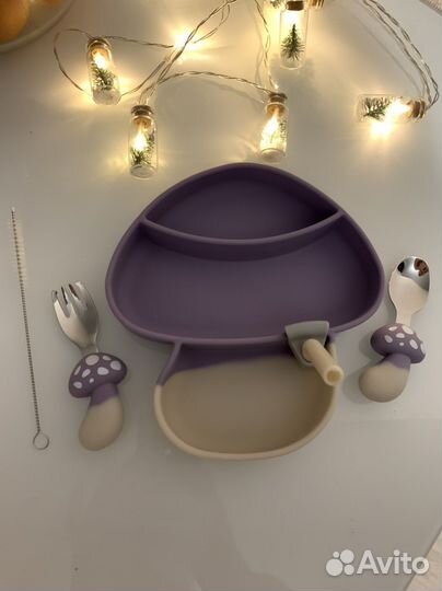 Секционная тарелка на присоске/набор посуды