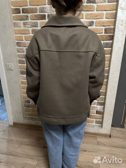 Полупальто женское размер 44 коричневое