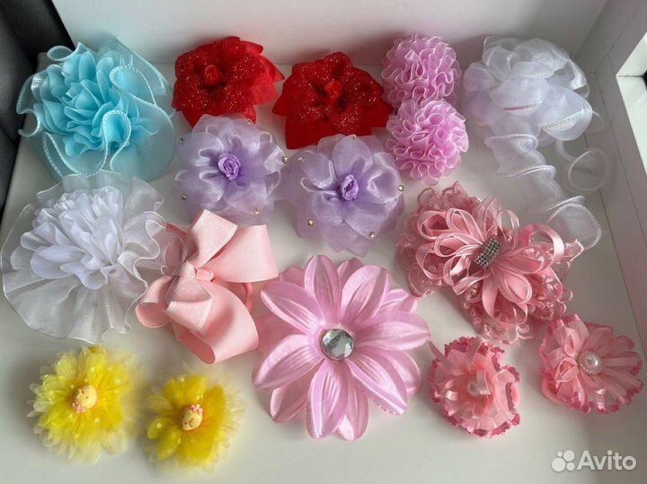Банты для волос 16шт.(пакетом)