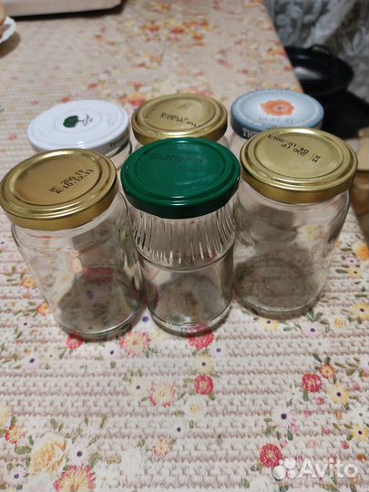Банка с крышкой без этикеток 450, 250, 200 мл