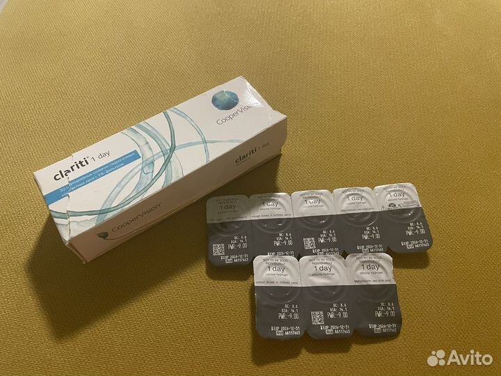 Линзы контактные однодневные