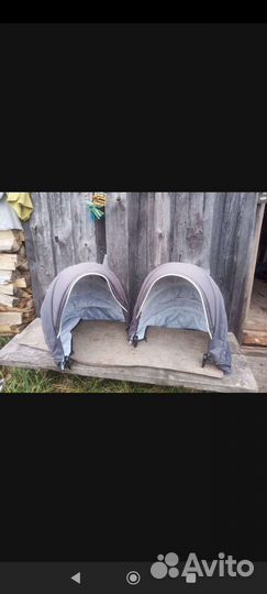 Коляска 3 в 1 для двойни Mikado Tween