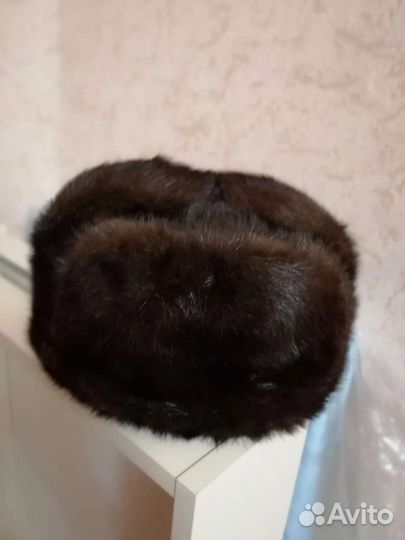 Норковая шапка мужская
